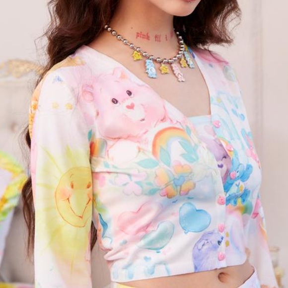 New Care Bears x Dolls Kill Crop Sweater Set - Picture 10 of 10